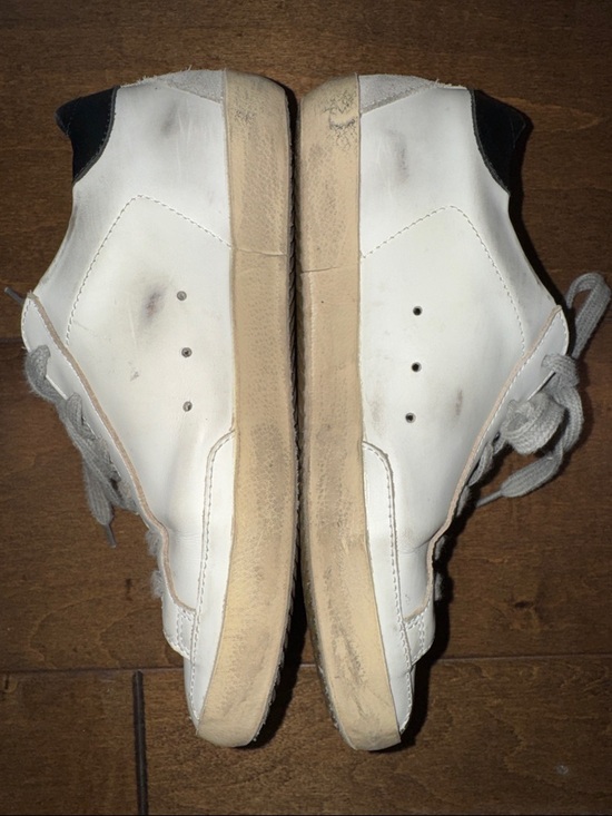 Golden Goose Womens White Leather SuperStar Sneakers - SIZE 37 - Picture 4 of 8